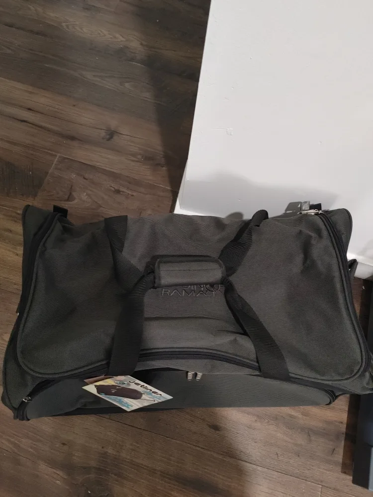 🧡BRAND NEW! LARGE ROLLING TRAVEL DUFFLE BAG & HANDLE image indicator(4)