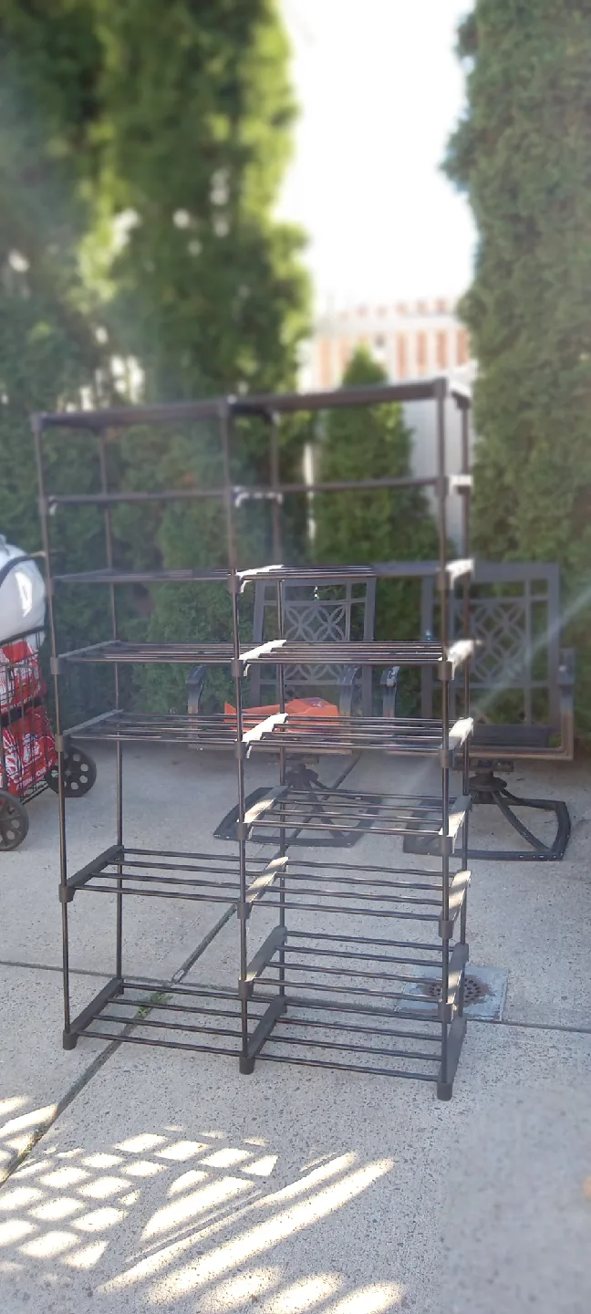 Black Metal Shoe Rack /Zapatero image indicator(3)