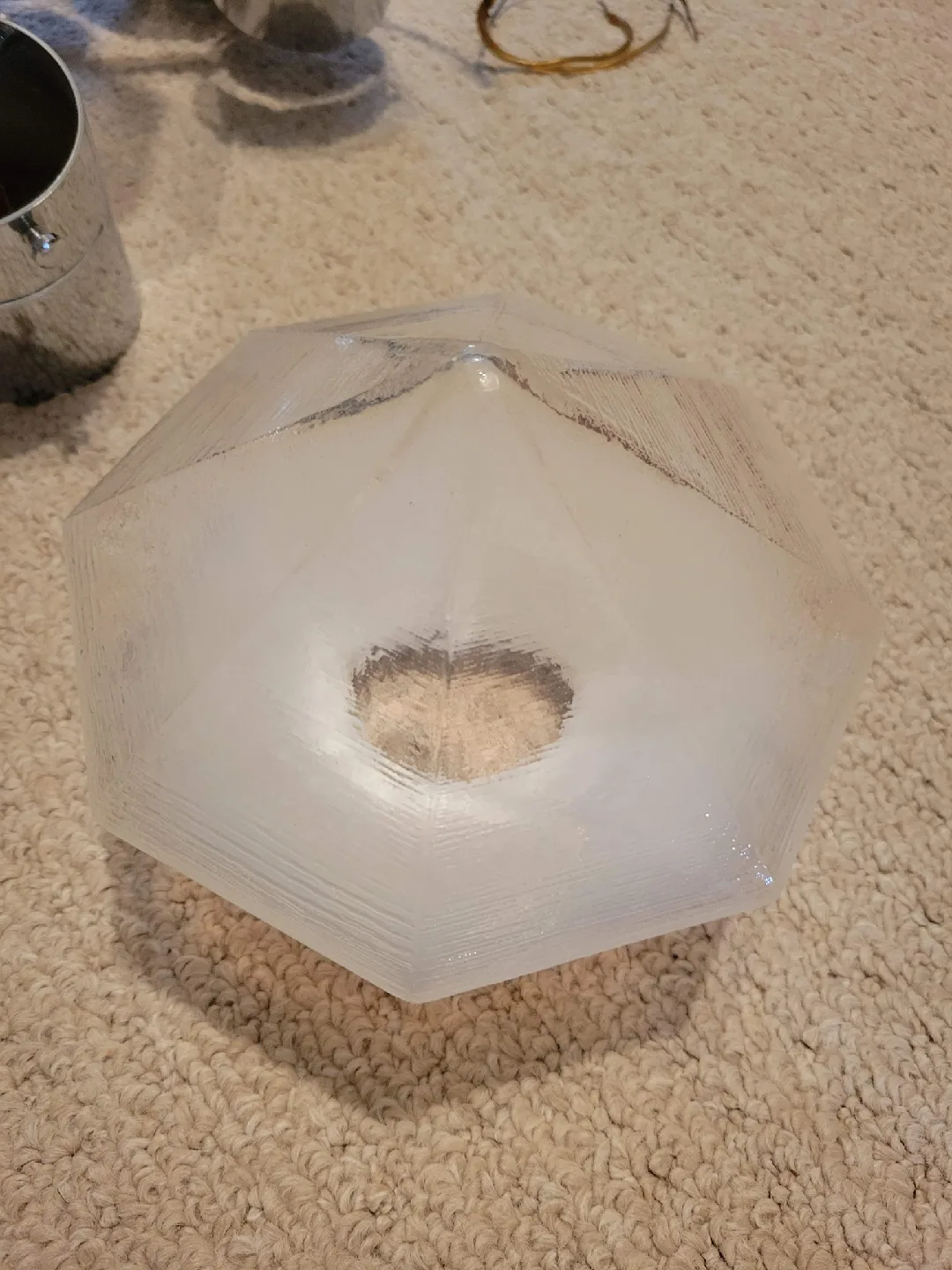 Modern Chrome Chandelier with Glass Shades image indicator(8)