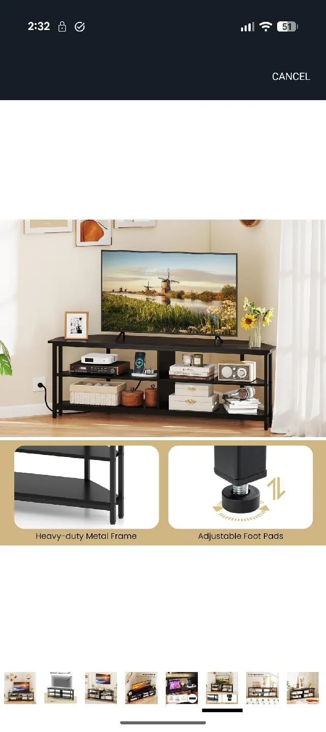 Grey Oak - TV Stand for Flat Screen up to 65" image indicator(5)