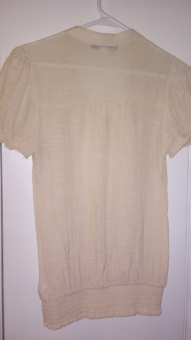 Forever 21 Cream Blouse - Size M - photo 3