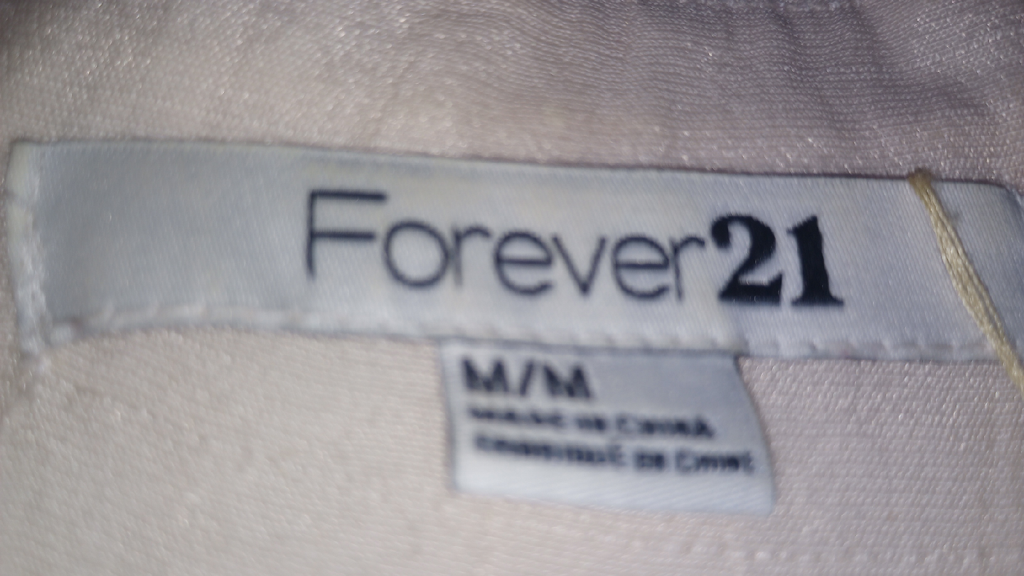 Forever 21 Cream Blouse - Size M - photo 4
