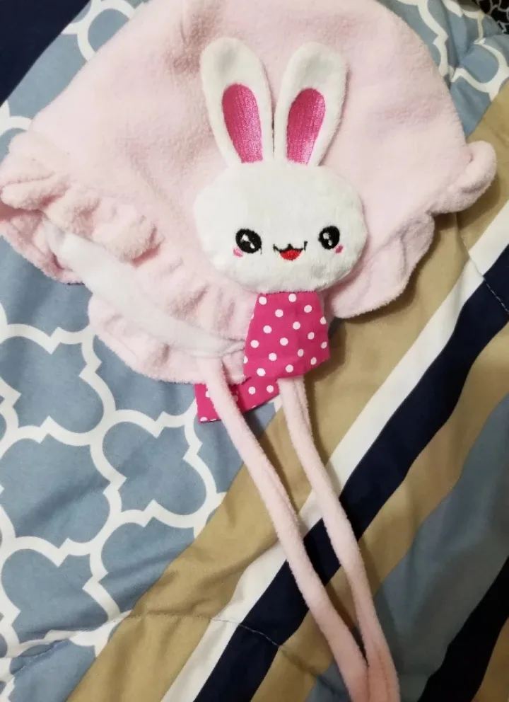 Pink Bunny Baby Hat image indicator(2)