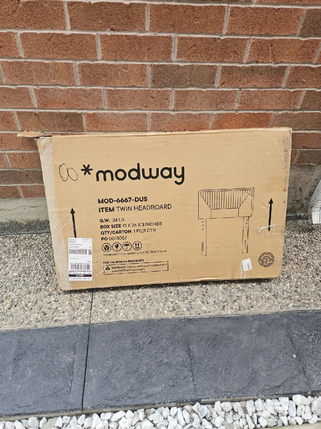 Modway Twin Headboard - Dusty Rose image indicator(3)