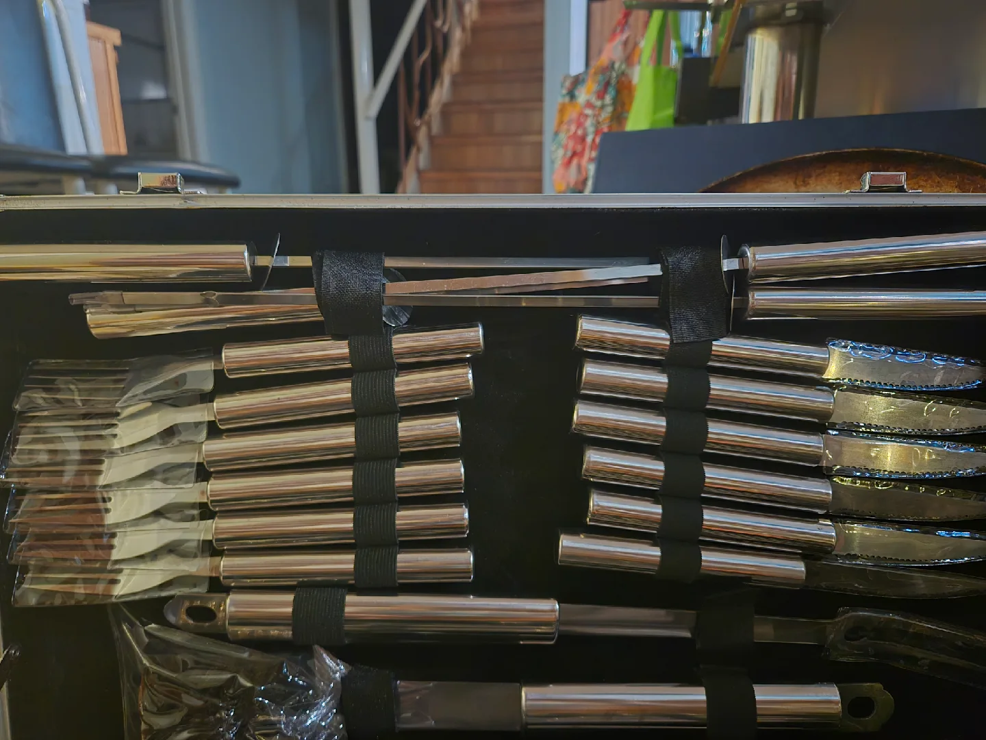 BBQ Grill Tool Set in Aluminum Case image indicator(2)