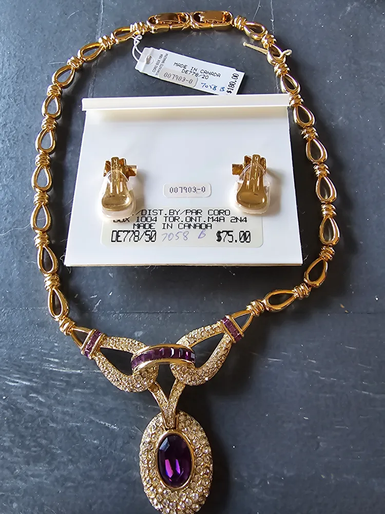 ❤️ Oscar de la Renta Necklace & Earrings Set image indicator(3)