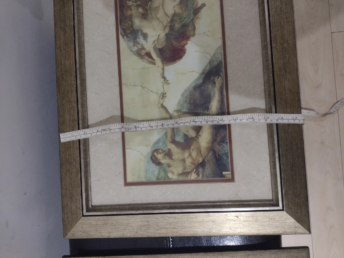 Framed Michelangelo's Creation of Adam Print image indicator(3)