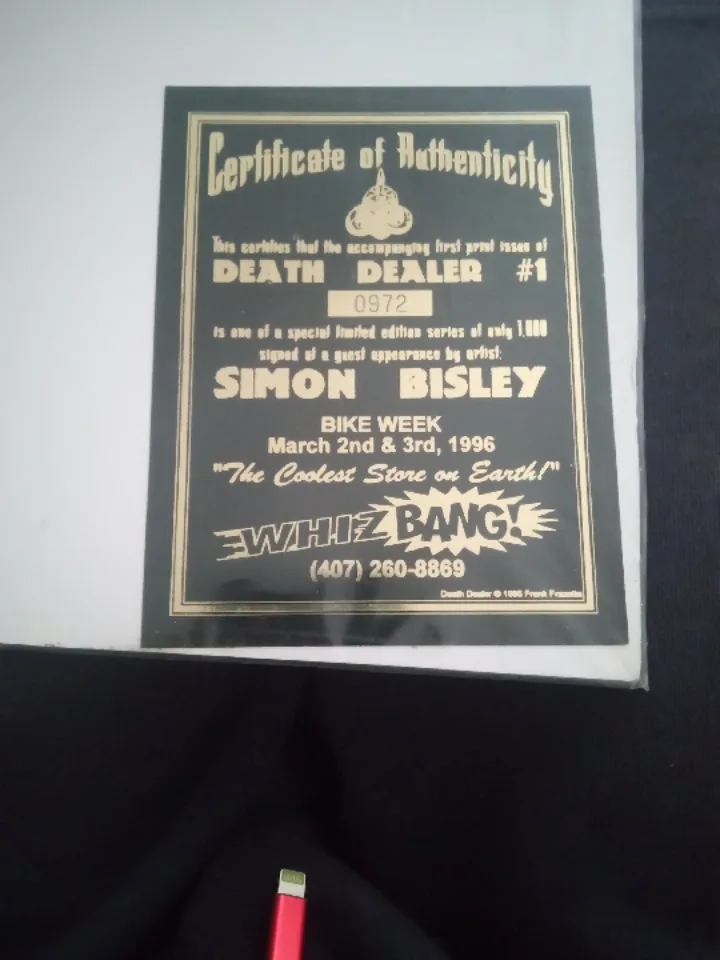 Rare Collectible "Death Dealer" #1 by Simon Bisley image indicator(2)