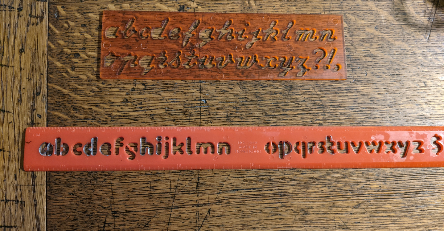 Alphabet Stencils
