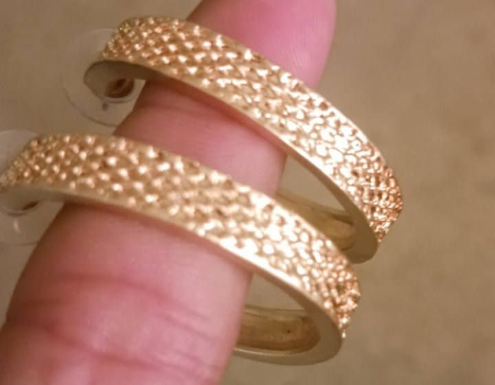 St.john's vintage  Gold Tone Hoop Earrings