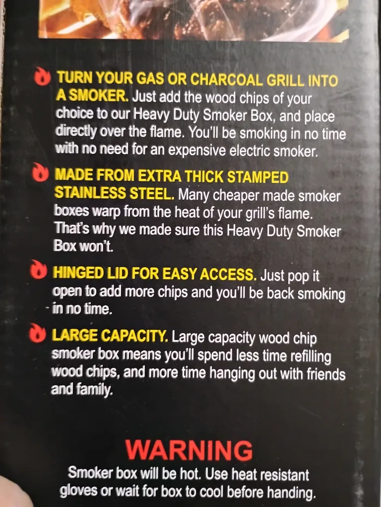 Heavy Duty Stainless Steel Smoker Box image indicator(4)