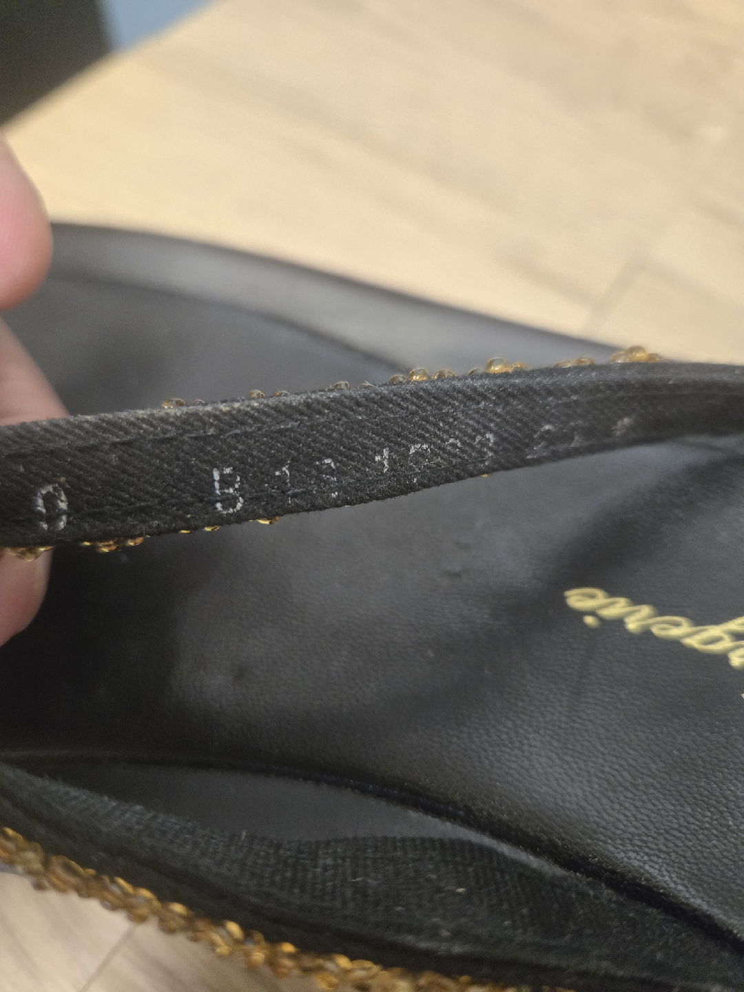 Robert Clergerie Paris Black & Gold Sandals - Size 9 - photo 5