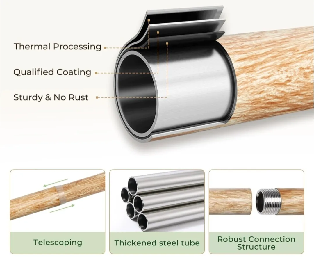 Artisanal Curtain Rods 1" Diameter 32"-86" image indicator(5)