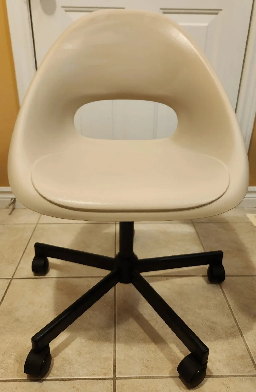 IKEA- LOBERGET / MALSKÄR Swivel chair, white image indicator(5)