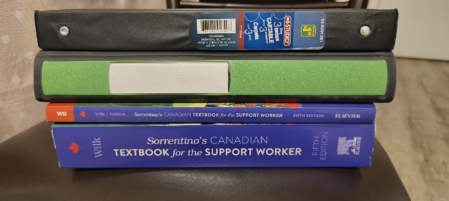 Health care aide Textbook + Workbook+ Learning Guide with binder
