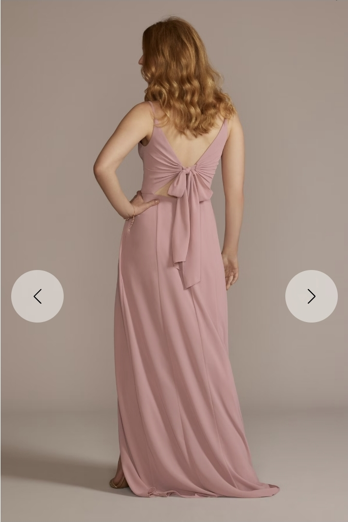 David's Bridal Pink Bridesmaid Dress - photo 2