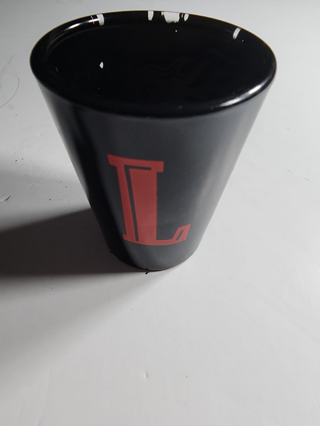 Black Shot Glass with Dragon Design