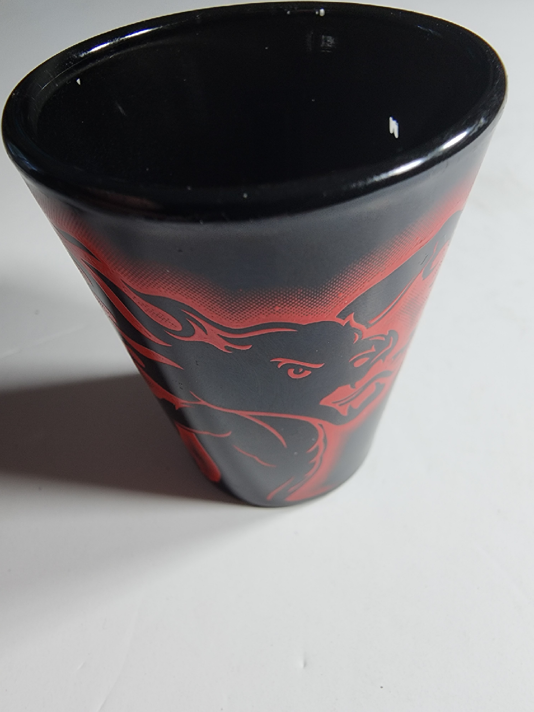 Black Shot Glass with Dragon Design - photo 4