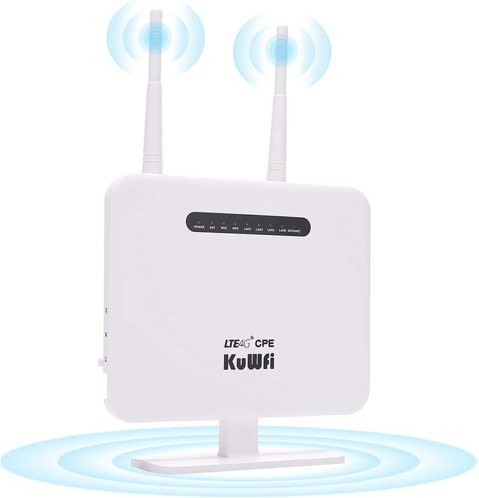 KuWFi 4G LTE Router with SIM Card Slot Unlocked Wireless
