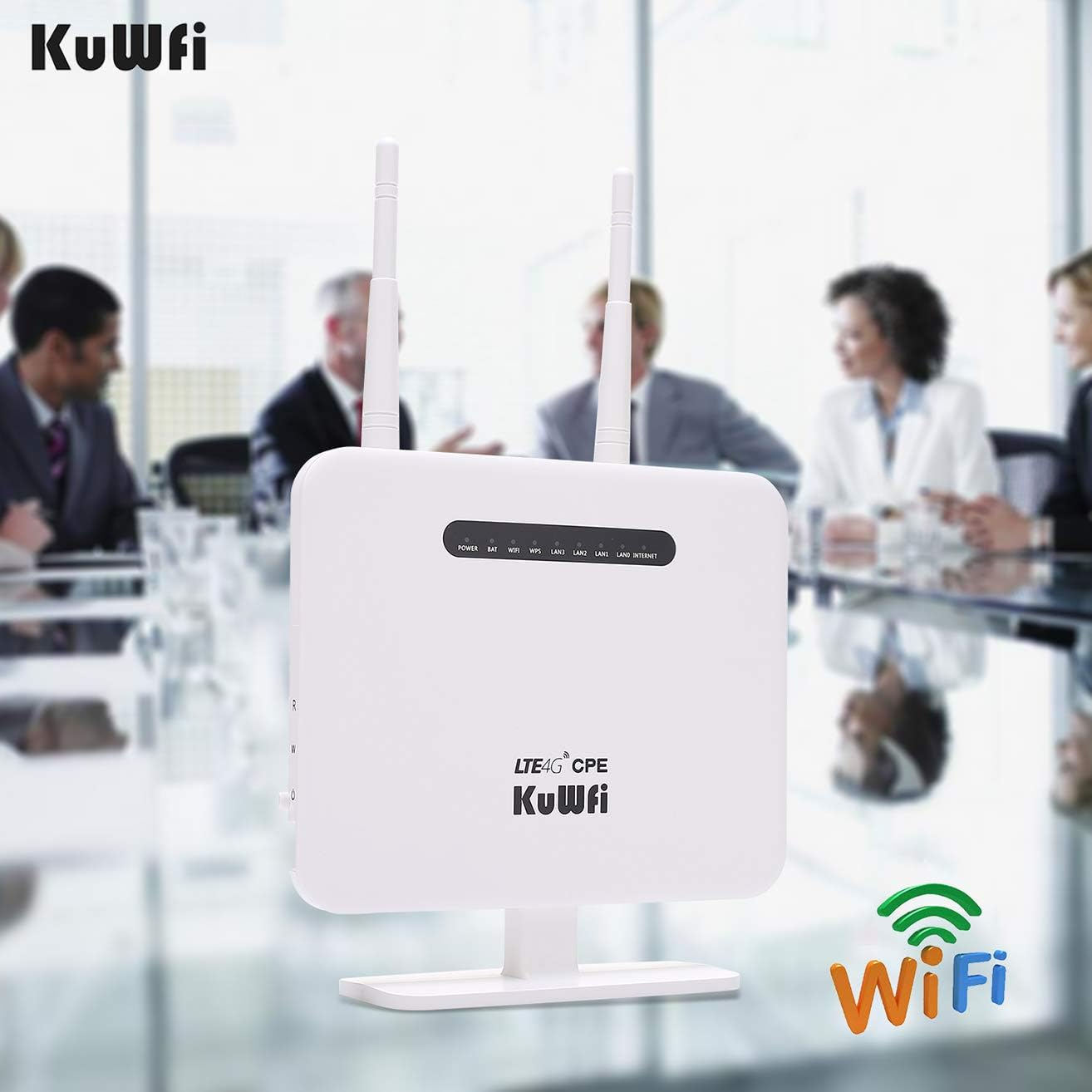 KuWFi 4G LTE Router with SIM Card Slot Unlocked Wireless - photo 5