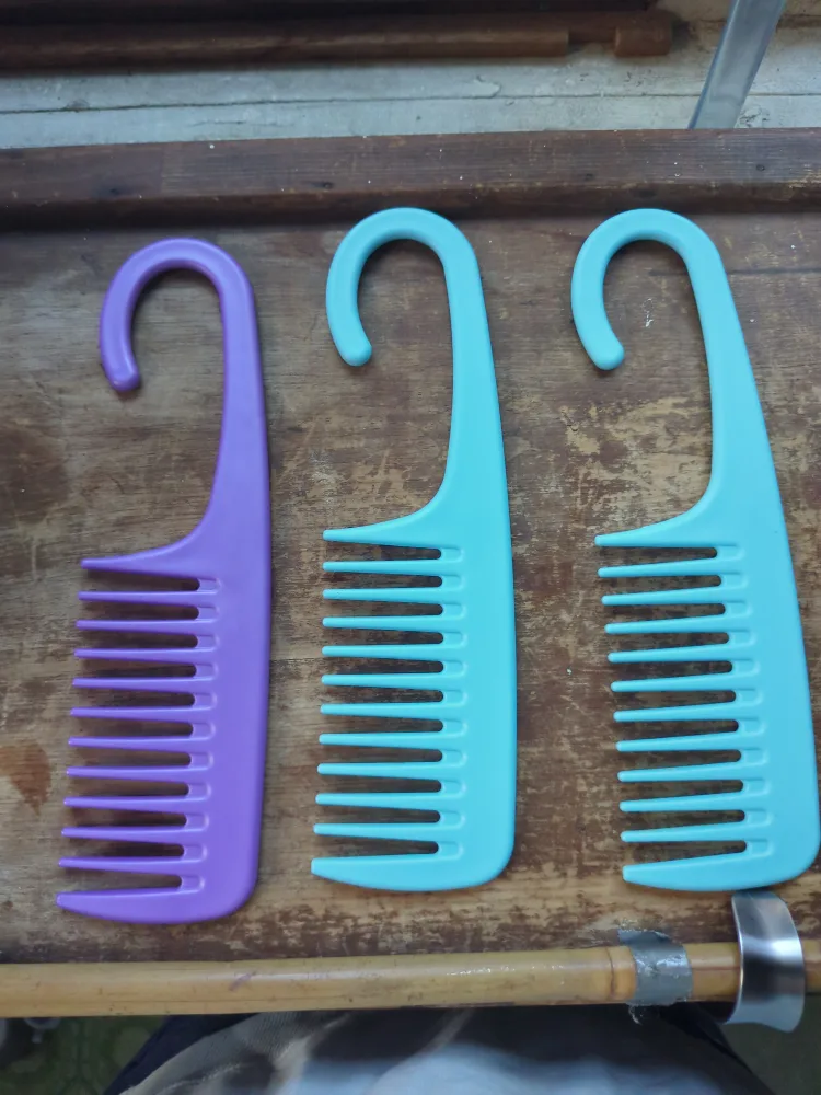 Hair Combs - Purple and Blue thumbnail