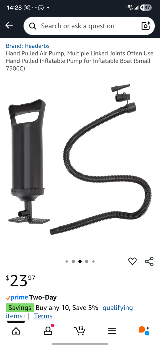 Headerbs Hand Pulled Air Pump - photo 4