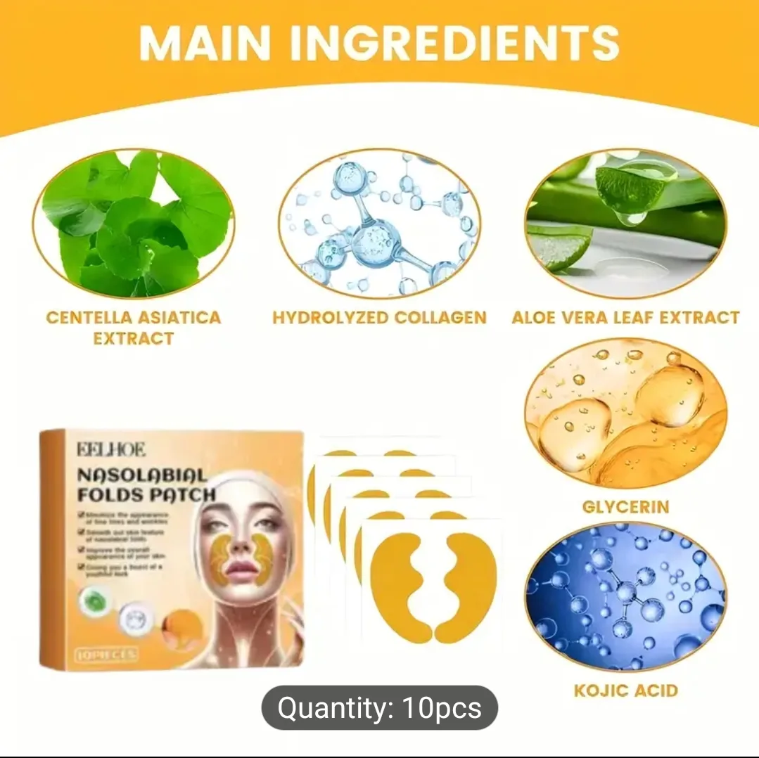 EELHOE Nasolabial Folds Patch - 10pcs image indicator(3)
