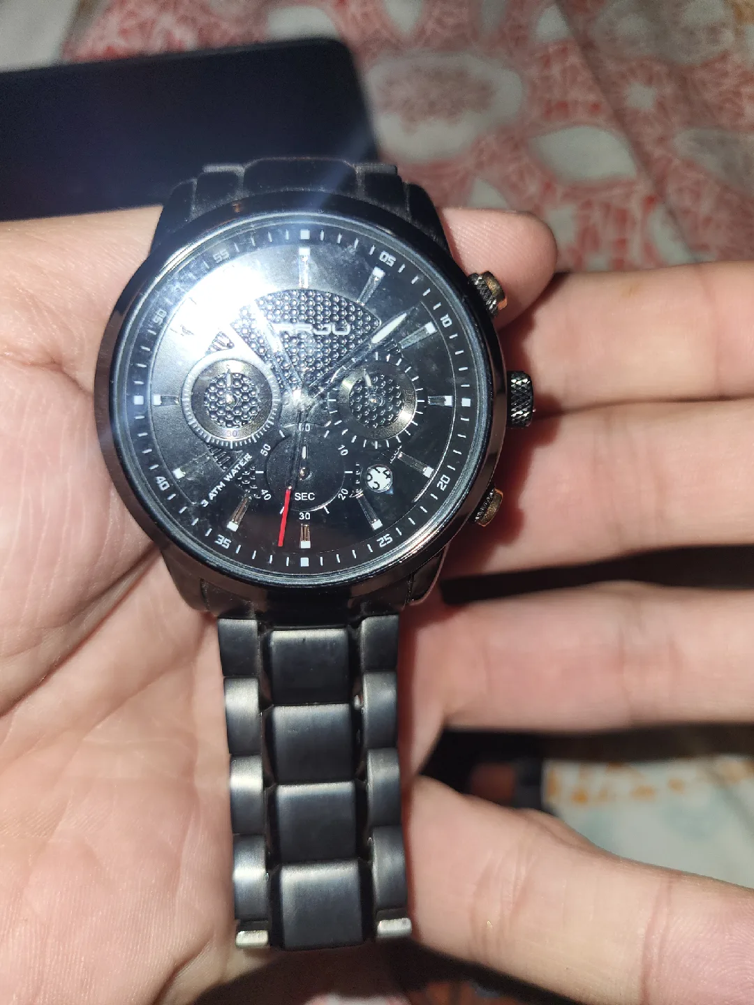 MRCU Black Chronograph Watch thumbnail