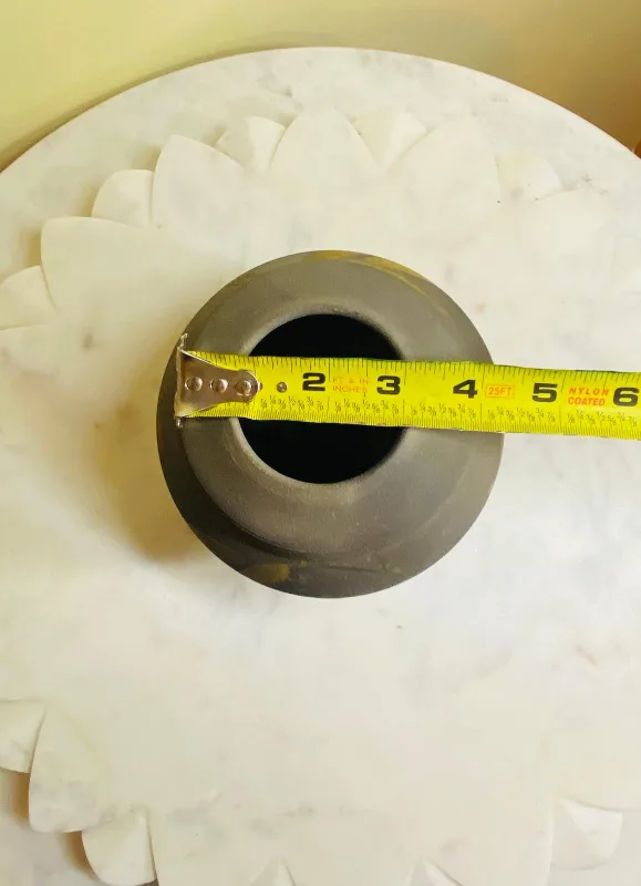 Handmade Ceramic Vase with Bamboo Design image indicator(3)