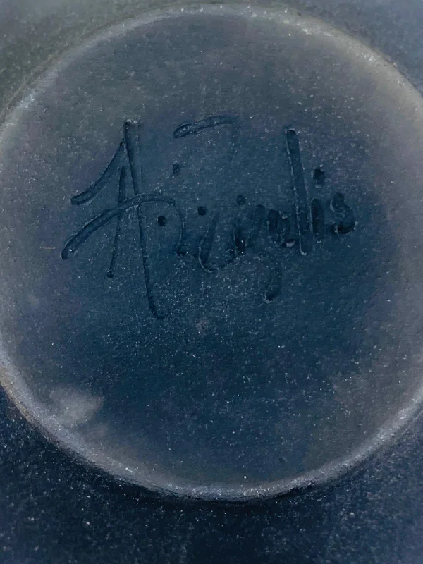 Handmade Ceramic Vase with Bamboo Design image indicator(4)