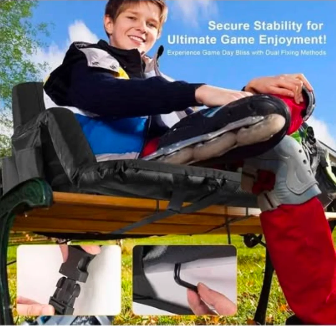 Stadium Seat Bleacher Chair - Black or Blue image indicator(8)