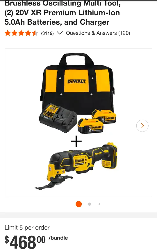 20V Max DeWalt ATOMIC Brushless Contractor Set image indicator(2)