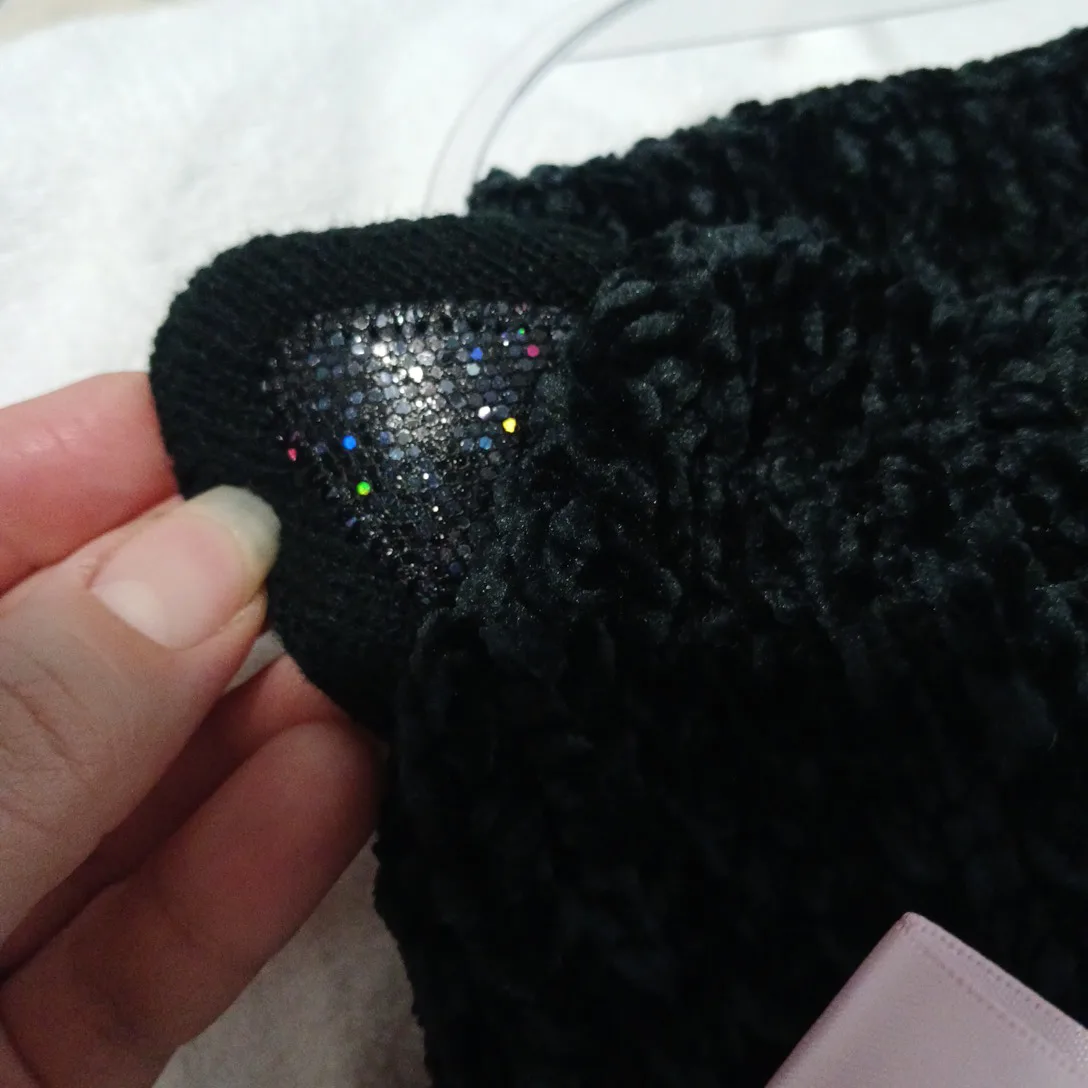 NEW 3 pc Black cat girls winter hat scarf gloves set 🥕 image indicator(3)