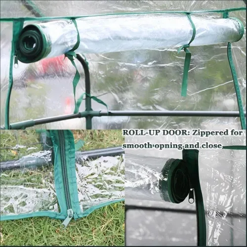 Portable Greenhouse with Shelves 56.5x56.5x76 in image indicator(2)