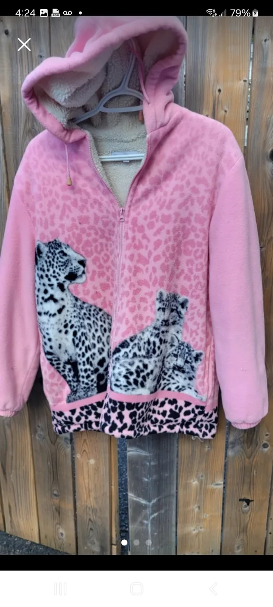 Pink Leopard Print jacket thumbnail