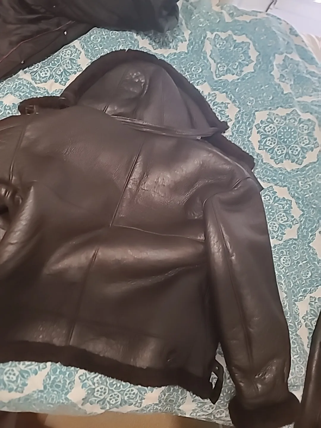 Harllin Genuine Sheepskin Leather Jacket XXL image indicator(6)