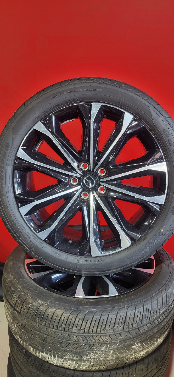 Mazda OEM Wheel Rim - Black & Silver