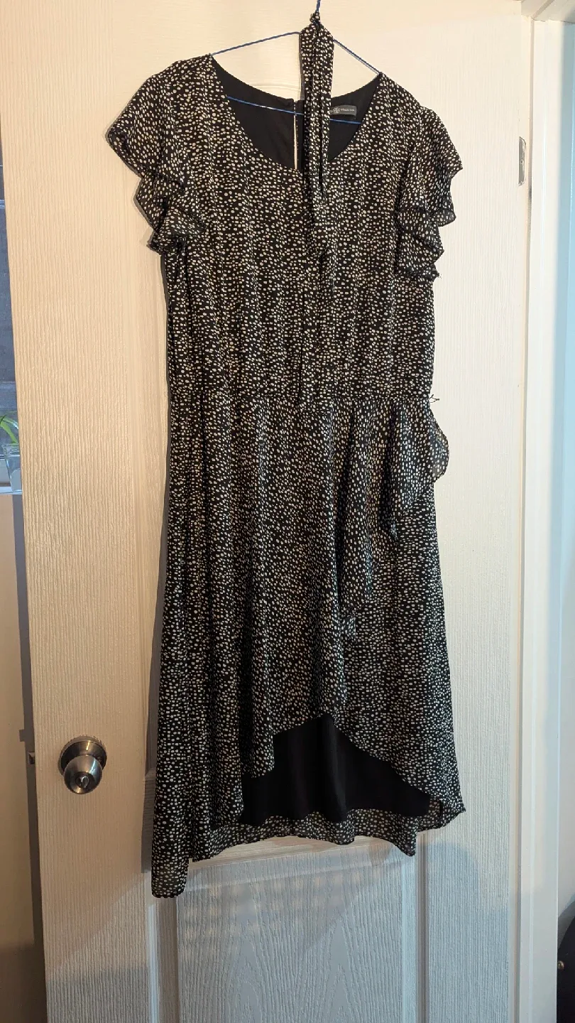 Black & White Polka Dot Dress size xl image indicator(2)