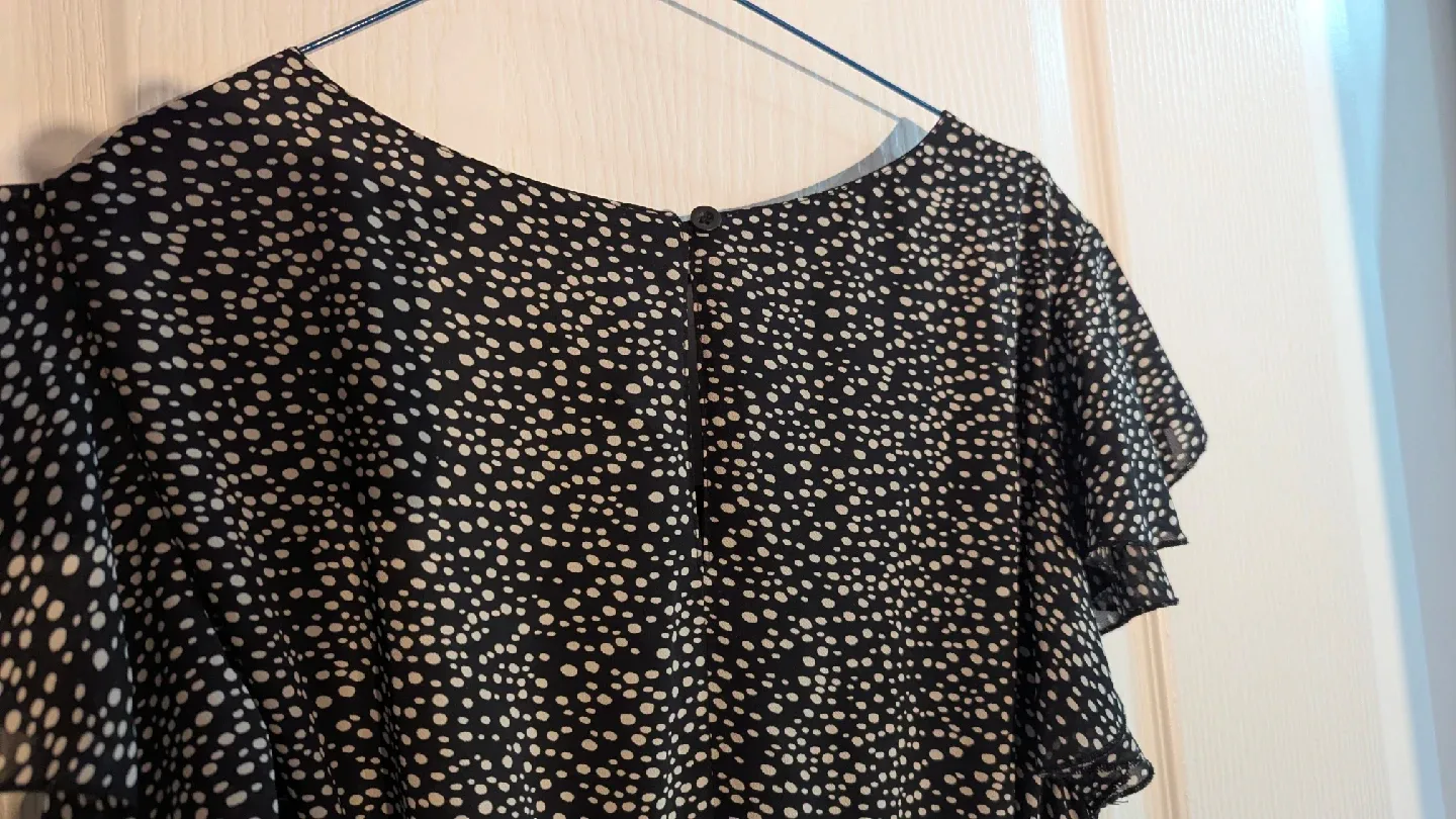 Black & White Polka Dot Dress size xl image indicator(3)