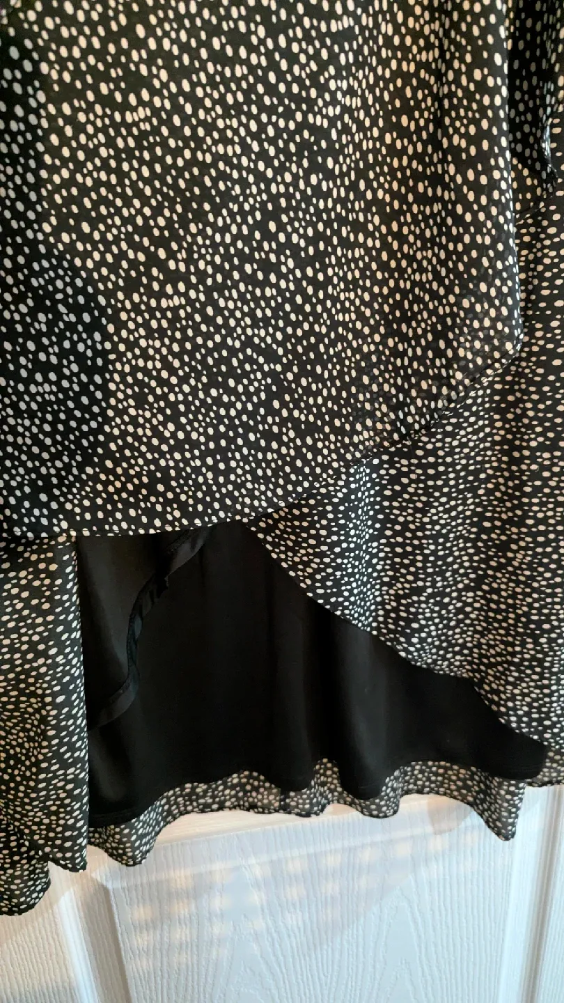 Black & White Polka Dot Dress size xl image indicator(4)