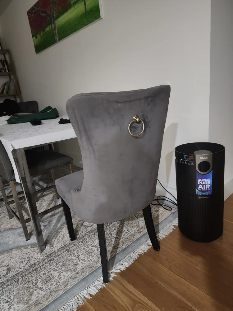 Gray Tufted Dining Chair image indicator(2)