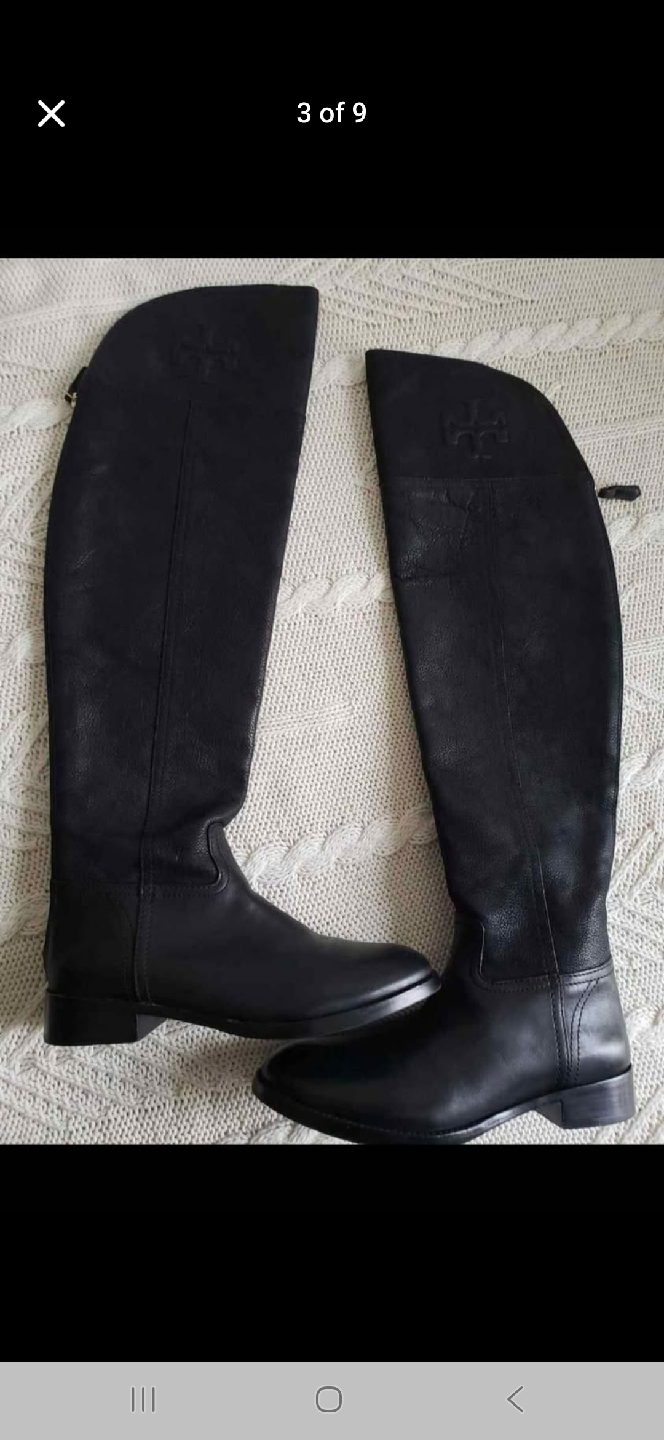 Tory Burch Black Leather Riding Boots - photo 3