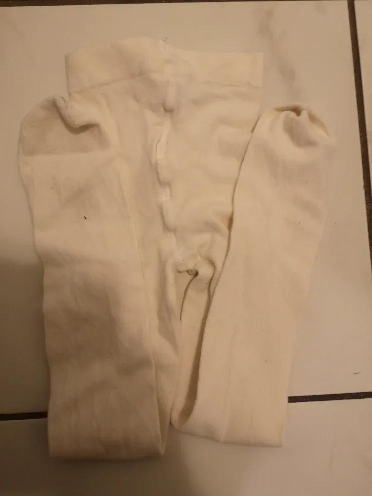 H&M Cream Tights, Size 5T/6 image indicator(2)