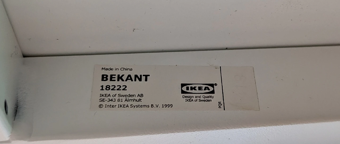 IKEA Bekant White Corner Desk - Left - photo 5