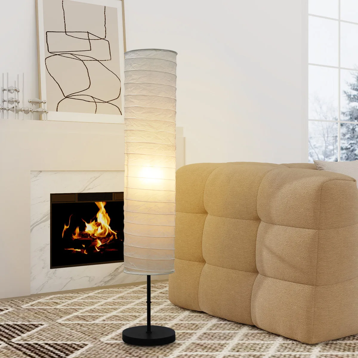 Rice Paper Floor Lamp 🥕 thumbnail