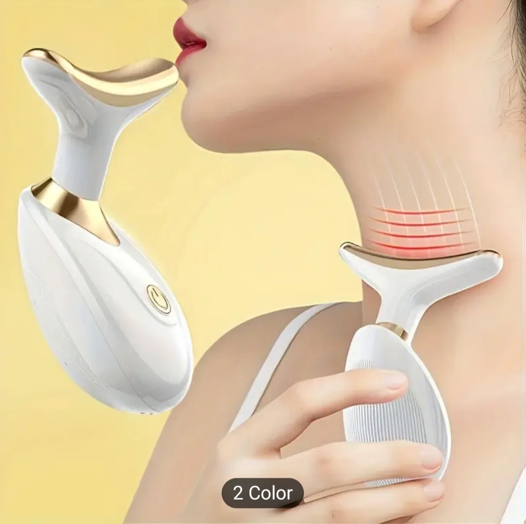 Neck Massager - White and Gold