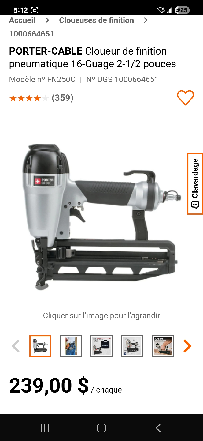 Porter Cable FN250C 16GA Finish Nailer - photo 3