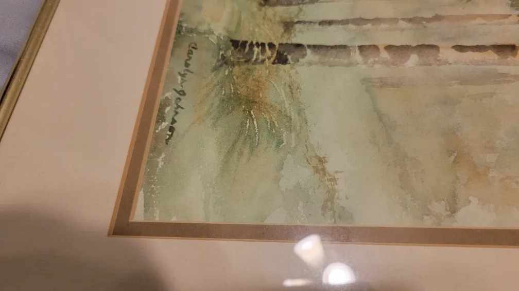 Carolyn Johnson Framed Watercolor Painting 20x16 image indicator(3)