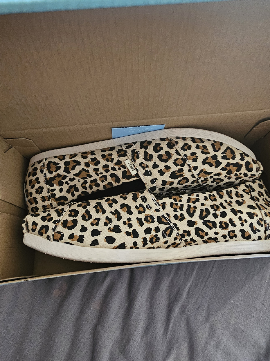 TOMS Alpargata Birch Leopard Print - Size 7.5 - photo 2