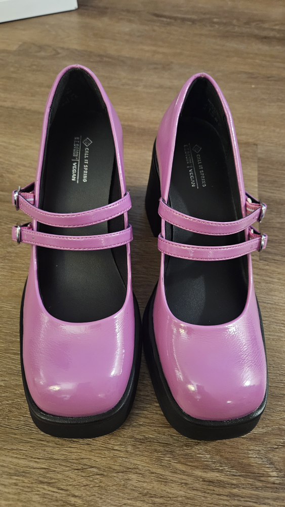 Call It Spring Vegan Platform Mary Janes - Size 8